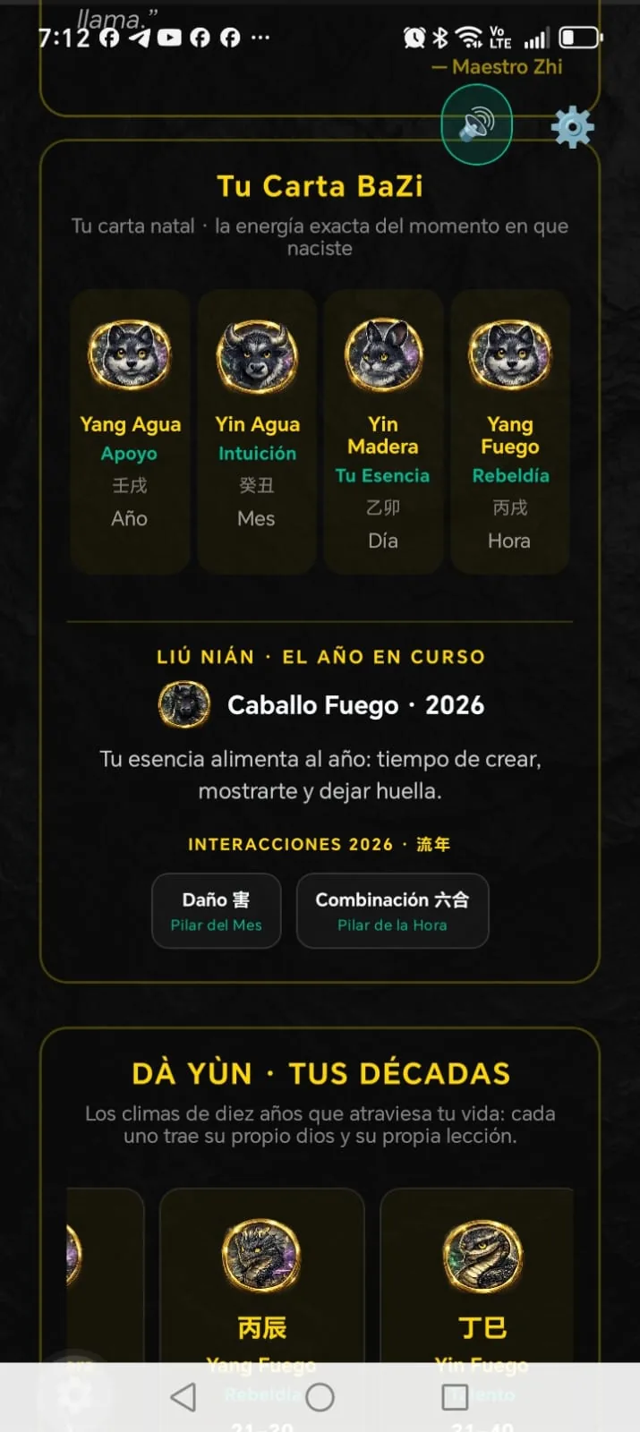 Interacciones del año 2026 en la app MING